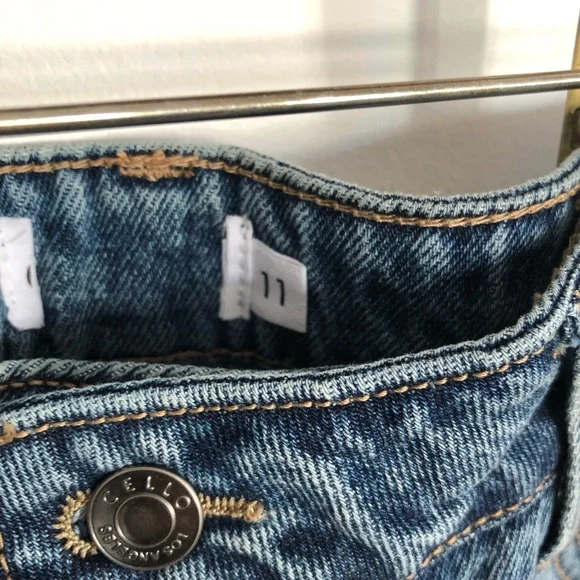 Cello Classic Blue Straight wide Leg Jeans - Picture 3 of 3